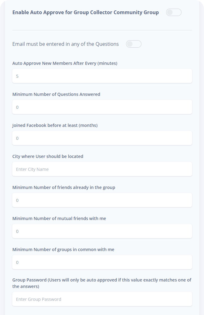 Facebook Group Auto Approval